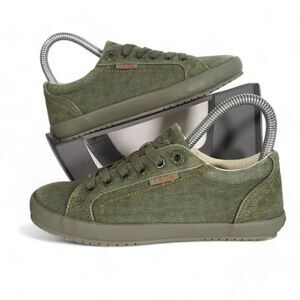 Taos Star Casual Lace-up Sneakers Olive Green STA-12844 Women's 5.5